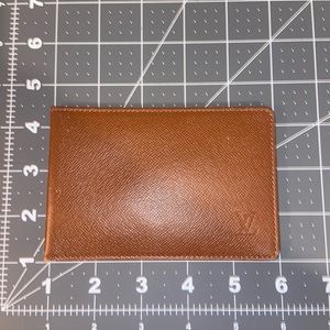 Louis Vuitton Brown Leather Card Holder